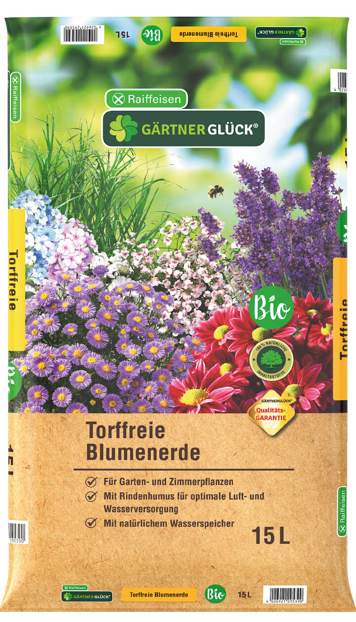 GÄRTNERGLÜCK Torffreie Blumenerde